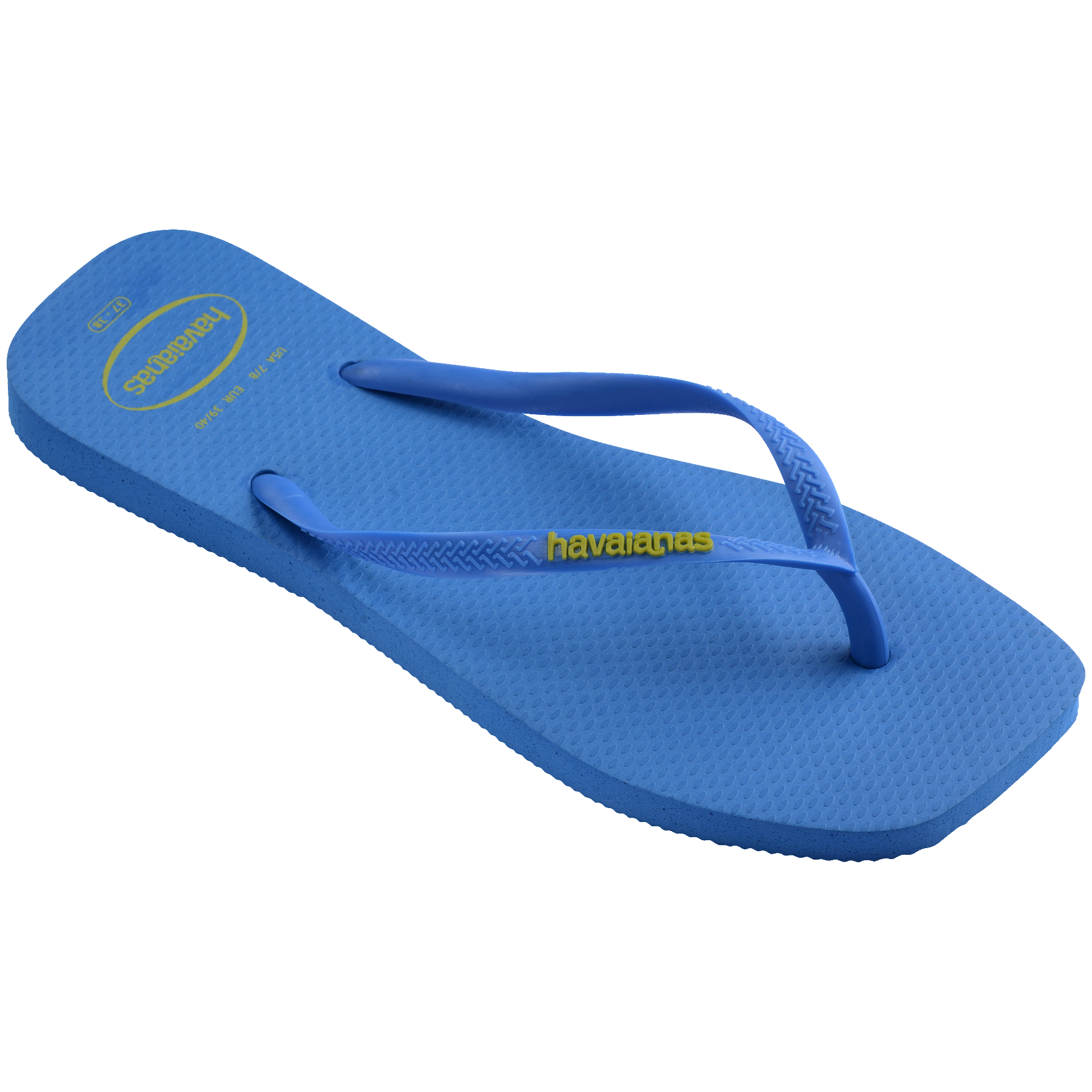 Women's Slim Square Logo Pop Up Flip Flops