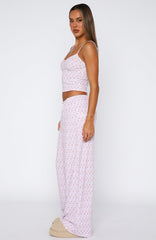 Snuggle Season Pyjama Pants Purple Floral